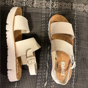 Camper Off-White Cork Sole Sandals